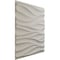 Ekena Millwork 19 5/8in. W x 19 5/8in. H Ripple EnduraWall Decorative 3D Wall Panel Covers 2.67 Sq. Ft. WP20X20RPGBW - alternate 6